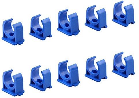 Sinmova 10PCS 25mm U Typ Rohrschellen Rohrleitung Beschläge Blau