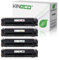 Kineco 4X Toner ersetzt 203A CF540A CF541A CF542A CF543A Multipack für HP Color Laserjet Pro MFP M281fdw M281fdn M281fw M280nw M254w M254dw M254dnw