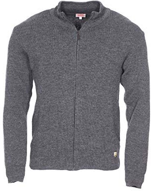 Armor Lux Herren Cardigan Plouescat Héritage Homme Strickjacke, Grau (150 Grau Meliert 150 Grau Meliert), Large
