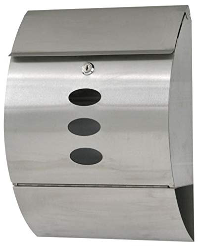 Candora Cassetta postale da parete in acciaio inox per esterni