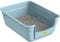 Cat Centre Katzenklo Offen Mit Hohem Rand Katzentoilette Ohne Deckel Blau L 50 x 38,5 cm