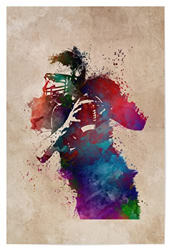artboxONE Poster 30x20 cm Sport American Football Sport - Bild American Football Player American Football Player Ball