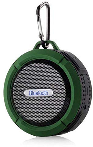 Bluetooth Sports Speaker for Sony Xperia 10 Smartphone with Suction Cup and Microphone Waterproof (Green)