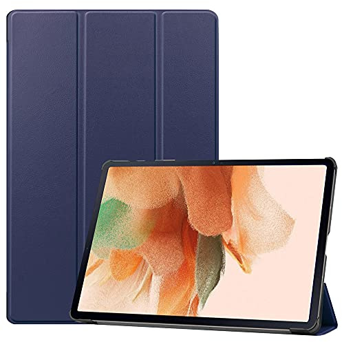 Kepuch Custer Hülle für Samsung Galaxy Tab S8 Plus 5G SM-X800 SM-X806,S7 FE/S7 Plus 12.4 T730 T735 T736 T970 T975 T976,Smart PU-Leder Hüllen Schutzhülle Tasche Case Cover - Blau