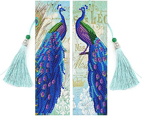 2 Palast Diamant Lesezeichen mit Quaste, für Kinder und Erwachsene - Valentinstag und Geburtstagsgeschenk