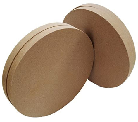 ViolaDresses Panneau MDF inachevé Épaisseur Ronde 12 mm Planches de Bois durables de Haute qualité pour l'artisanat DIY Plaque Planche Découpe Panneau Blanc Plateau Artiste Peinture,25cm