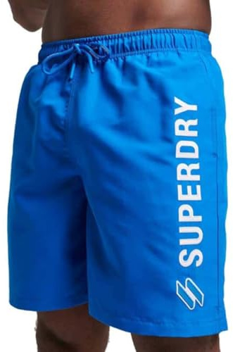 Superdry Herren 19-Zoll-Badeshorts mit Applikation aus recyceltem Material