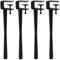 Pieds de Serrage de Table Forme de F,4pcs Pieds de Meubles en Métal Réglables,Pieds de Table À Manger en Fer,pour Console de Meubles Table Basse Bricolage,Portant 150Kg (71cm(28in),Black)