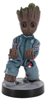 Cable Guys - Guardians of the Galaxy Toddler Groot in Pajamas Gaming Accessories Holder & Phone Holder for Most Controller (Xbox, Play Station, Nintendo Switch) & Phone