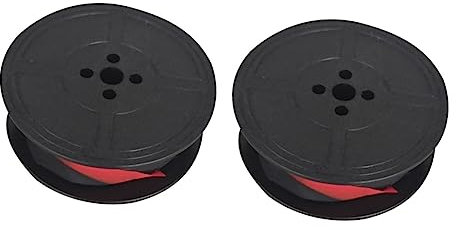 STOBOK Spulen Rechner Teile 2 Stück Schwarze Tinte Elektrische Rolle Elektrische Schreibmaschine Manuelle Schreibmaschine Farbband Computadora Para Niños Farbband Kassiererspule