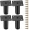 Fulushouxi 4 Pcs Furniture Legs, 2/5cm Adjustable Furniture Support Feet, Metal Sofa Replacement Support Feet Legs for Sofa Table Chair Desk Kitchen Cupboard Cabinets Legs Feet