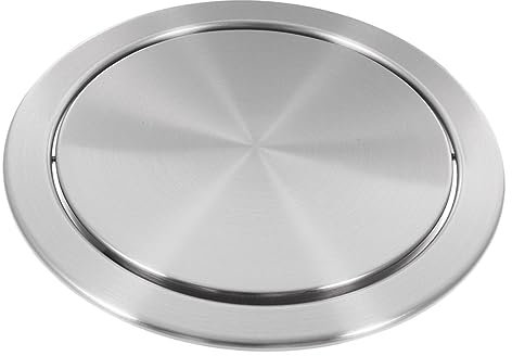 Couvercle de Poubelle de Table Peu Encombrant Encastré en Acier Inoxydable pour Cuisine Et Salle de Bain