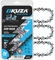 Catena per motosega da 45,7 cm, passo 0,8 cm, calibro 127 cm, 72 maglie, in acciaio tedesco, adatta per Husqvarna 440, Echo CS-400, Jonsered - 591094872, 20lpx072g e altri (3 catene)