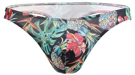Maiclaice Homme élasthanne Tanga Taille Basse Bikini Slip sous-vêtement