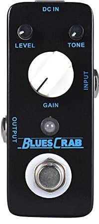 COMETX Effektpedal BLUES CRAB Blues Overdrive Gitarre Effektpedal True Bypass Vollmetallschale