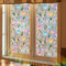 Fensterbilder Frühling Blumen Tulpen Prisma Fensteraufkleber Suncatcher Sticker Vogelschutz Regenbogen Prism Fenster Abziehbilder Vögel Anti Kollisions Doppelseitig Aufkleber für Fensterfolie