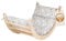 WoodsCraft Kletterbogen mit Kissen - Holz Klettergerüst Indoor - Hypoallergen Kissen für Kletterbogen, Holzwippe, Bogenwippe - Montessori Kletterspielzeug - Baby Klettern Indoor - Wippe Kinder