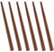UPTALY 6 Pairs Black Walnut Wood Chopsticks (9 inch / 23 cm), 3 Pairs Pointed + 3 Pairs Thick-Tipped, Lightweight, Minimalism, Natural Reusable Chop Sticks Set, for Japanese Cuisine, Sushi, Fish