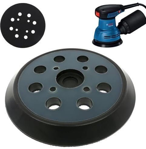 Piatto di Sostegno125 mm per Levigatrice Orbitale Bosch - Qualità Premium, Durezza Media Sistema,Compatibile con PEX 300/400 AE/4000 AE/AdvancedOrbit 18