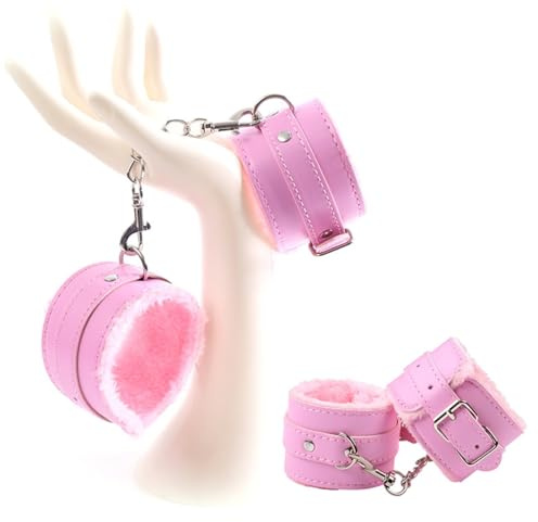 Hdynasty Manette di Peluche in Pelle Accessori per Il contenimento di Mani e Piedi da Donna, Attrezzatura Alternativa per Lo Yoga