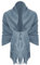 Van Der Rich ® - Eleganter einfarbiger Schal aus Wolle mit Fransen Warm und weich - Damen (Uni Denim)