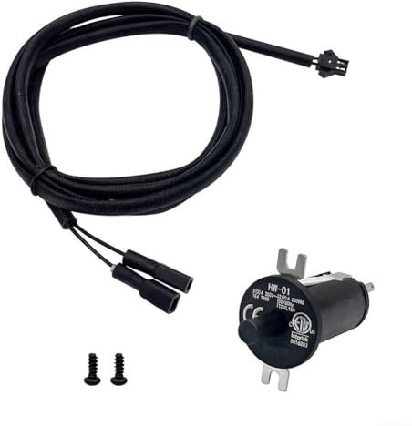 Tapa de tolva/puerta de repuesto de componentes eléctricos + kit de cableado compatible con modelos de parrilla de carbón