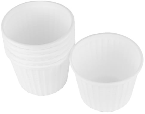 daybays 100 Stück Thermo-Suppenbecher 500ml 115x85 mm PP Weiß rund mit Deckel Suppenschalen Einweg Suppenschüsse Suppenteller Plastikschalen Soup to go Becher (500ml 115x85 mm, 100 Stück)