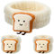 Schwamm Stirnband Armband Sets,3 PCS Niedliches Cartoon-Toast Gesichtswaschband mit Haarband Weiches Hautpflege-Set für Skincare Make-up SPA & Yoga Inklusive Handgelenkband & Stirnband