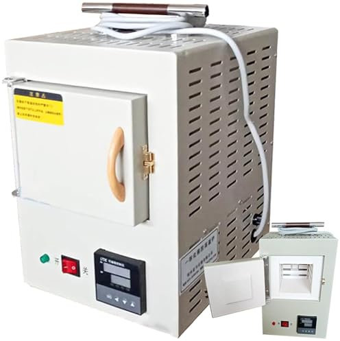 DDZJTPP Four à Moufle électrique De Laboratoire, Laboratoire Fermé, Fours électriques avec Contrôle De Programme Intégré, Four Haute Température 1,5 KW, Plage : 100-1000 °C
