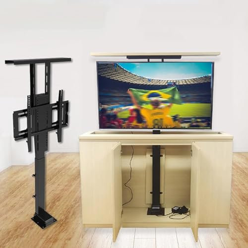 SaryEdge TV Mount Bracket Adjustable Bracket, Motorized TV Lift Bracket, TV Motorized Lift for 42-70 Inch TVs, Travel Less Than 40 Seconds(One Color-575-1225mm 32-57in tv