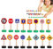 Lot de 16 panneaux de signalisation pour | Blocs de construction en bois éducatifs, jeu précoce d'apprentissage