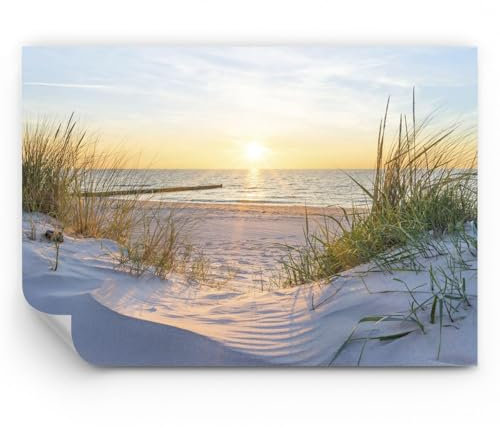 ARTTOR Fototapete Premium Sand - Düne Strand Meer - 100x70 cm - Fototapeten Tapeten Moderne Wand Dekoration XXL Wandtapete Motivtapeten Bildtapete Schlafzimmer Wohnzimmer - WF2AA100x70-3989