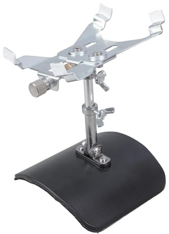 Elegante Silberklemme Gitarrenunterstützung Mit Nicht Schlauer Schwarzer Basis Metall Konstruktion Gitarrenzubehör Perfekt Für Musiker Holder