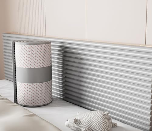 ZASEZOD Wandpolster Selbstklebend, Wandschutz Bett Gepolsterte, Wandpaneele für Schlafzimmer, Spielzimmer & Büro, Bett Kopfteil Kissen, Schallschutz, Wärmeisolierung, Wanddesign(A1,20 cm x 2 M 3pcs)