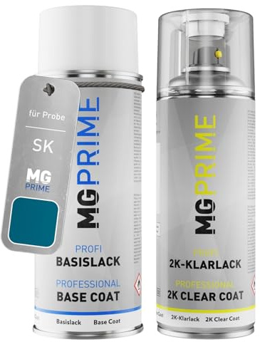 MG PRIME Autolack Set Spraydose für Probe SK Pacific Green Metallic +2K