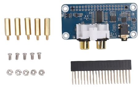 Garsent DAC-Soundkartenplatine, HiFi I2S PCM5122 Sound-Erweiterungsplatine mit 3,5-mm-Kopfhöreranschluss, für RasPi 5 4B 3B+ 3B W 2W Pico W Pico 2W Motherboards