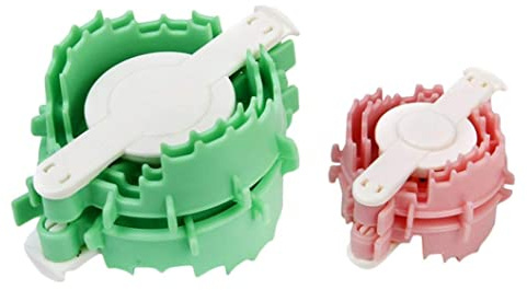 Herz-Pompom-Maker – 2 Stück Fluffball-Bastelwerkzeug, 4 cm, 6 cm, zufällige Farbe