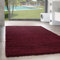 SIMPEX Flauschiger Teppich Wohnzimmer Schlafzimmer Läufer Flur Esszimmer Küchenteppich Hochflor Einfarbig Modernes Design 30 mm Florhöhe Kuschelweich, Rot, 300 x 400 cm