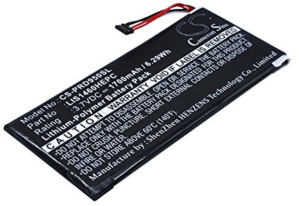 CS Cameron sino Neue Ersatzakku für PRS-950, PRS-950SC (1700mAh) 1-853-020-11, LIS1460HEPC, LIS1460HEPC(SY6)