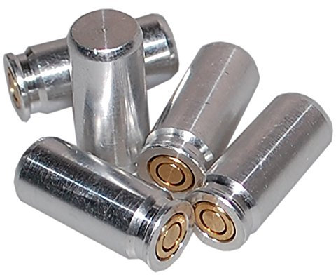 Flachberg 9mm P.A.K Pufferpatrone Pufferpatronen (5 Stück) 9 mm pak, Aluminium Silber