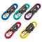 5 x Guitar Lead 6.35mm 1/4 Mono Jack to Angled Jack/Instrument Cable / 5 Pack 3m Multi-Coloured