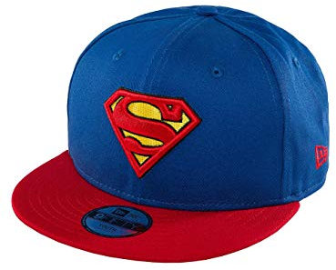 New Era Kids Essential 9Fifty Kinder Snapback Superman Blau Rot, Size:Youth