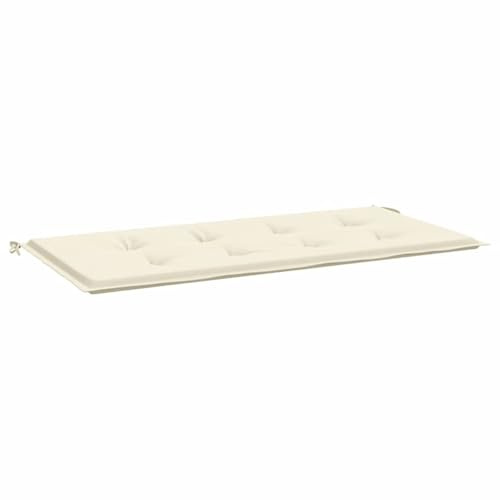 vidaXL Gartenbank-Auflage Creme 100x50x3 cm Oxford-Gewebe