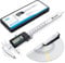 ESYNiC 150mm Calibro Digitale Frazione/Pollice/Metrico in Acciaio Inox con Spessimetro 32 Palette - 6 Calibro a Corsoio Elettronico Micrometro LCD Display Auto Spegnimento - Nero
