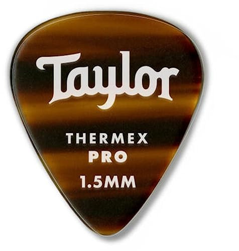 Taylor Premium Darktone 351 Thermex Pro Plektren, Schildpatt-Design, 1,50 mm, 6 Stück