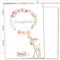 Olgs Hausaufgabenheft Hülle Cute Boho inkl. Heft Schulheft Schutzhülle Umschlag Geschenkidee Einschulung Grundschule (ohne Personalisierung, Reh)