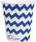 Wellsamed WELLSACUP 1000 Stück Pappbecher 180 ml, Motiv Zickzack, geeignet für Heiß- und Kaltgetränke, Coffee to Go, Business, Party