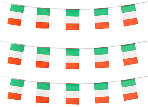 mflagperft Italien-Mini-Flaggen, 30 Stück, italienische Flagge