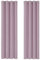Deconovo Verdunkelungsvorhang mit Ösen für Wohnzimmer Thermogardine Kälteschutz, 245x140 cm(HöhexBreite), Hellpink, 2er Set