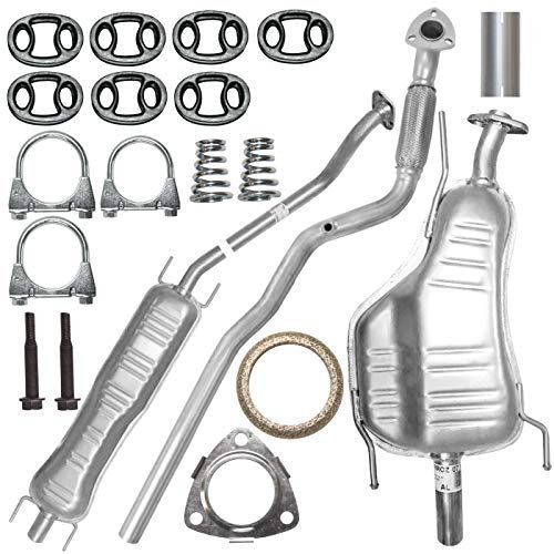 Adamot Auspuffanlage Schalldämpferset Auspuff für Opel Astra G 2 II Fließheck 1.6